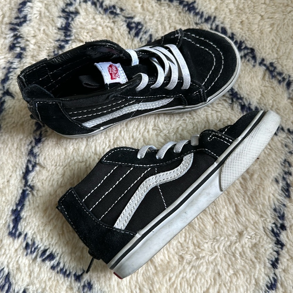 Toddler Vans Sk8-Hi zip in black